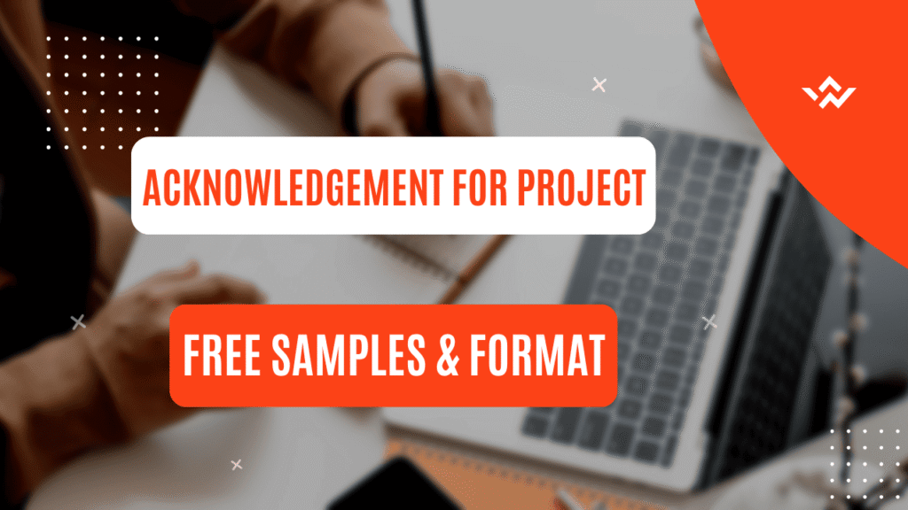 Acknowledgement for Project all subjects